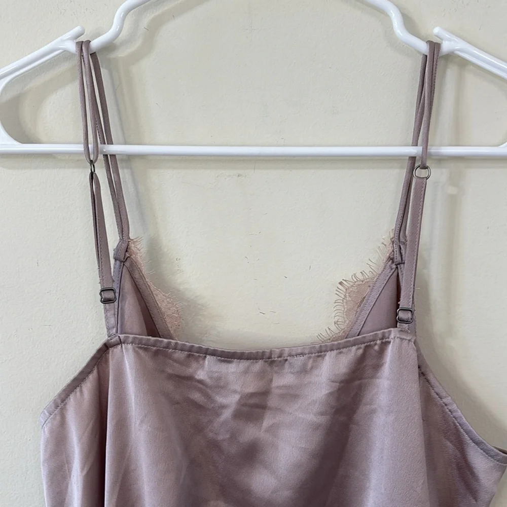 Abercrombie & Fitch Mauve Lace Cami Bodysuit Size Large - Picture 6 of 8